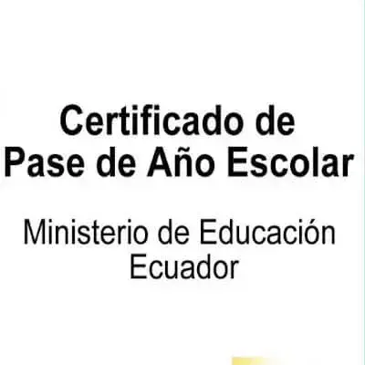 certificado pase de año