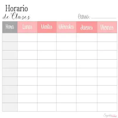 horario de clases