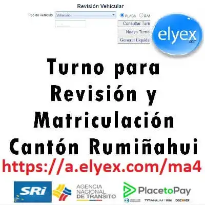 turno revision matriculacion rumiñahui