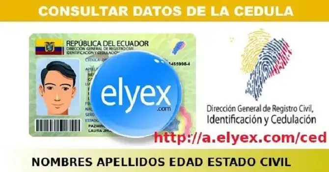elyex consulta cedula datos nombre estado civil ecuador