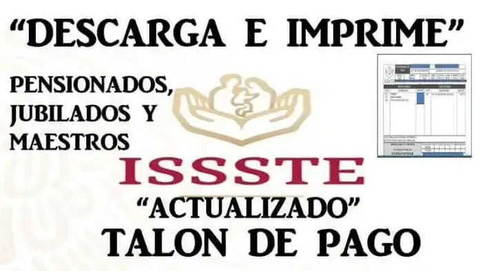 issste descargar imprimir talones pago