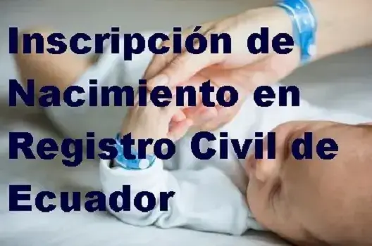 registro civil inscripción nacimiento