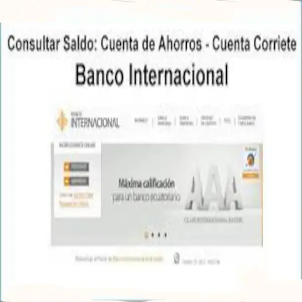 consulta saldo banco internacional