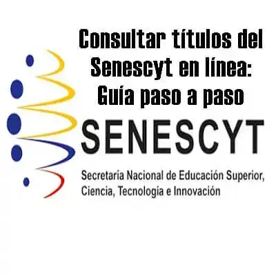 Senescyt - consulta de títulos registrados