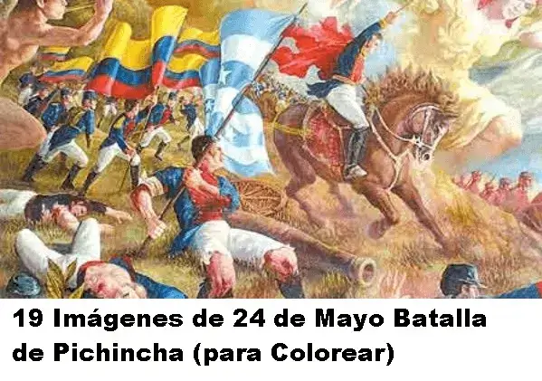 19 Imágenes de 24 de Mayo Batalla de Pichincha (para Colorear)