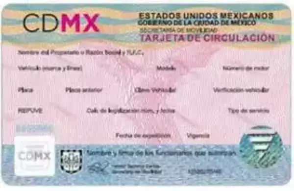Requisitos para cambio de tarjeta de circulación en México